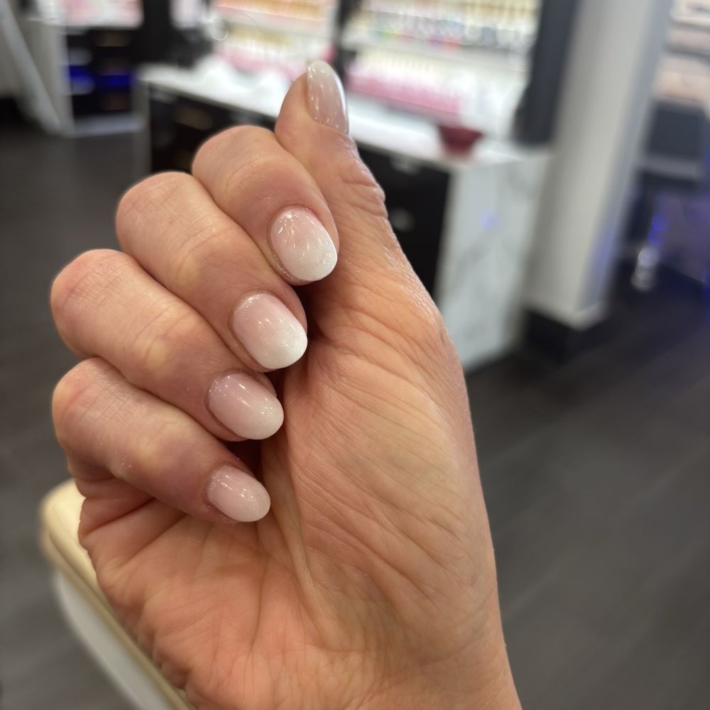 Was charged $5 to shorten with a nail clipper and $15 for ombré
