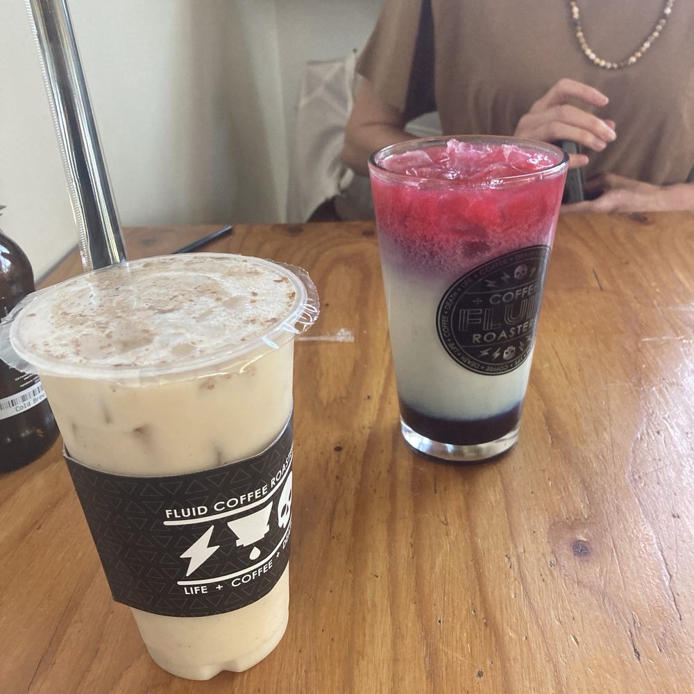Fluid Coffee Roasters - Chai Tea Latte with almond milk - Coffee & Tea Near Me - Valparaiso, Indiana Fluid Coffee Roasters - Chai Tea Latte with almond milk - Coffee & Tea Near Me - Valparaiso, Indiana