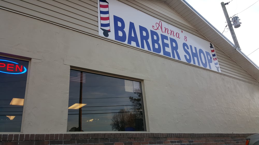 Anna's Barber Shop Logo
