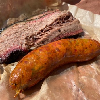 la Barbecue - Brisket and Jalapeño sausage - Barbeque Near Me - Austin, Texas