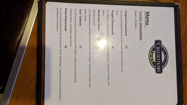 Menu photo 5 Lamplighter Public House Seattle, WA
