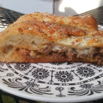 Campys Pizza & 6 Pack Shop - Steak calzone cut in half - Pizza Near Me - Charleroi, Pennsylvania Campys Pizza & 6 Pack Shop - Steak calzone cut in half - Pizza Near Me - Charleroi, Pennsylvania