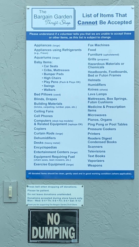 BARGAIN GARDEN THRIFT SHOP Updated September 2024 2725 N Meade St