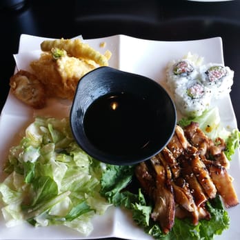 Arigato Sushi - Chicken teriyaki and tempura lunch box - Sushi Bars Near Me - Salinas, California