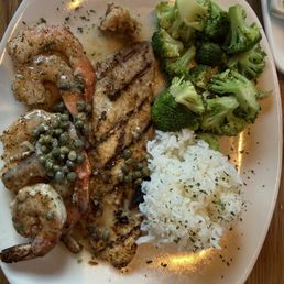 Unicorn fish with grilled shrimp 10/10