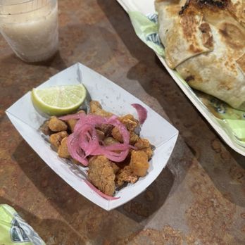 Tiagos Tacos - free sample of chicharron - Food Trucks Near Me - Miami, Florida Tiagos Tacos - free sample of chicharron - Food Trucks Near Me - Miami, Florida
