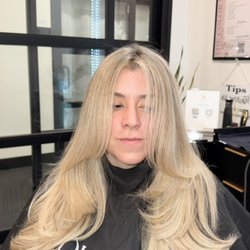 The Color Hustle - Bright Blonde Highlight and Haircut