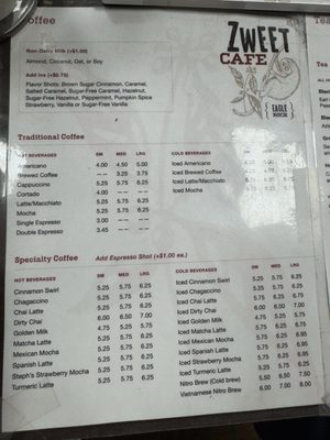 Menu photo 7 Zweet Cafe Los Angeles, CA