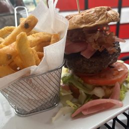 Bourbon & blue burger Bourbon & blue burger