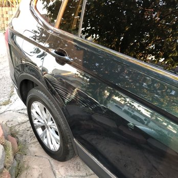 Mission City Collision - Rear quarter panel damaged due to backing up to close to a wall.... - Body Shops Near Me - San Fernando, California Mission City Collision - Rear quarter panel damaged due to backing up to close to a wall.... - Body Shops Near Me - San Fernando, California