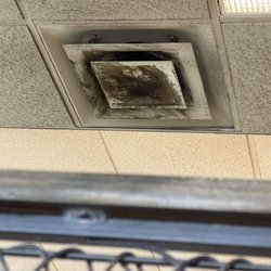 OG Dumpling House - Filthy air ducts on the ceiling.