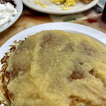Silver Dollar Pancake House - Potato pancakes with apple sauce - Breakfast & Brunch Near Me - Corona, California Silver Dollar Pancake House - Potato pancakes with apple sauce - Breakfast & Brunch Near Me - Corona, California