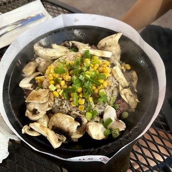 Pepper Lunch - Classic Beef Pepper Rice with mushrooms - Teppanyaki Near Me - Irvine, California