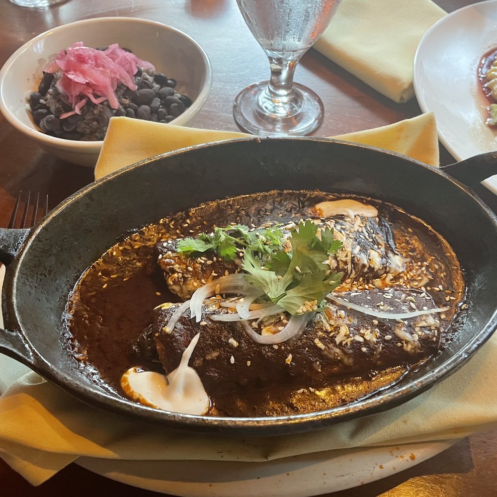 El Vez - Mole Short Rib Enchiladas - Mexican Near Me - Philadelphia, Pennsylvania El Vez - Mole Short Rib Enchiladas - Mexican Near Me - Philadelphia, Pennsylvania