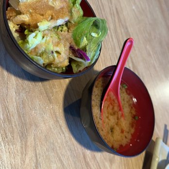 Zugoi Sushi - Complementary miso soup and salad - Sushi Bars Near Me - Mesa, Arizona Zugoi Sushi - Complementary miso soup and salad - Sushi Bars Near Me - Mesa, Arizona