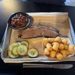 One Single Meat Plate: sliced brisket One Single Meat Plate: sliced brisket