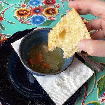 Cafe Sierra Negra - I managed to eat most of the Green Chili Stew before remembering to take a pic. - New American Near Me - Abiquiu, New Mexico