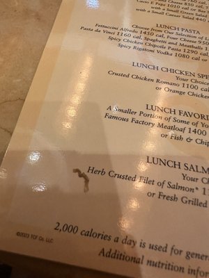 Menu photo 3 The Cheesecake Factory Sarasota, FL Menu photo 3 The Cheesecake Factory Sarasota, FL