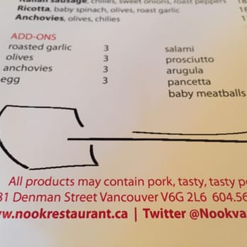 Nook - Tasty pork warning! - Italian Near Me - Vancouver, British Columbia Nook - Tasty pork warning! - Italian Near Me - Vancouver, British Columbia