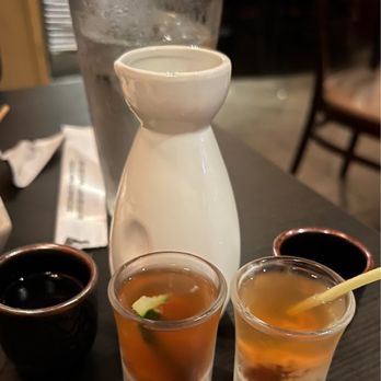 BarChi Sushi - Oyster bombs w sake - Sushi Bars Near Me - Austin, Texas