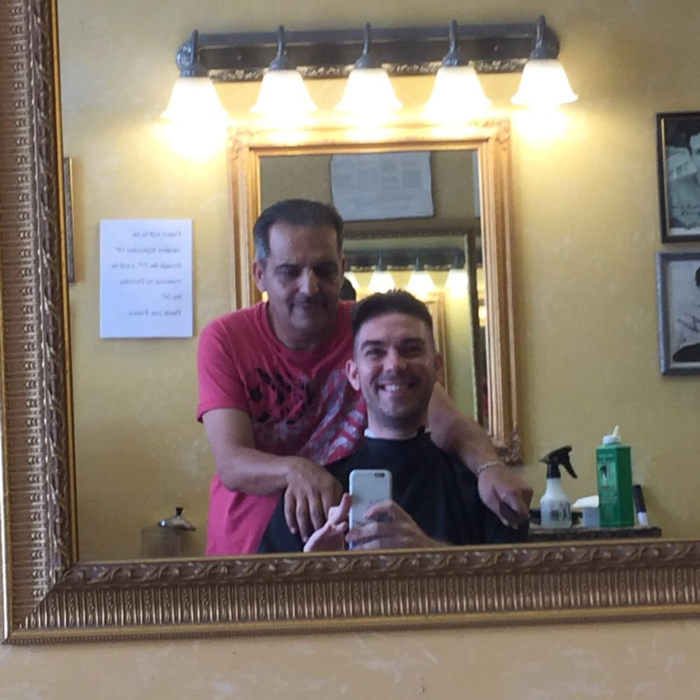 Franco Barber Shop - Franco keeps me smiling with jokes. He always finds time to cut my hair. - Barbers Near Me - West Hollywood, California Franco Barber Shop - Franco keeps me smiling with jokes. He always finds time to cut my hair. - Barbers Near Me - West Hollywood, California