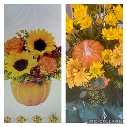 Swarthmore Flower & Gift Shop - On the left is what I ordered and on the right is what my friend received. Half dead flowers! No pride in their work!!! Sad!!!