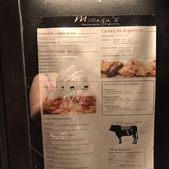 Milonga's - Menu from the curb - Argentine Near Me - Seville, SE