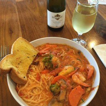 Presto Pasta - Angle hair, shrimp, vegetable and a nice white wine. What's not to love. Mmmm - Italian Near Me - Camarillo, California Presto Pasta - Angle hair, shrimp, vegetable and a nice white wine. What's not to love. Mmmm - Italian Near Me - Camarillo, California