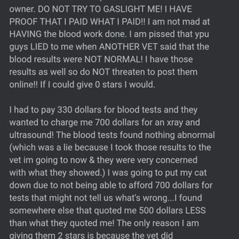 Cornerstone Animal Hospital - My review on google which they have deleted. - Veterinarians Near Me - Joplin, Missouri Cornerstone Animal Hospital - My review on google which they have deleted. - Veterinarians Near Me - Joplin, Missouri