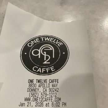 One Twelve Caffe - Coffee & Tea Near Me - Downey, California