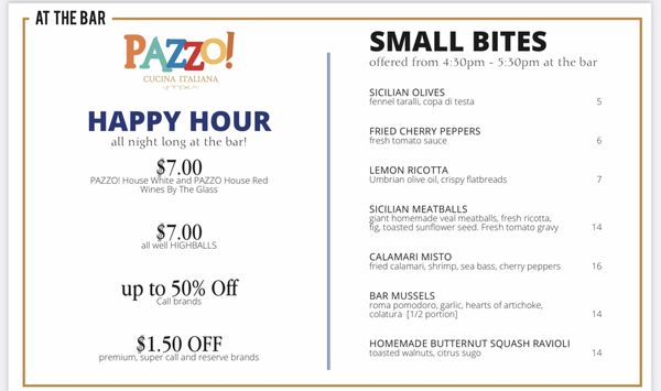 Menu photo 5 Pazzo! Cucina Italiana Naples, FL Menu photo 5 Pazzo! Cucina Italiana Naples, FL
