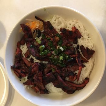 Viet Taste - This is the grilled pork noodle bowl at Viet Taste - Vietnamese Near Me - Albuquerque, New Mexico