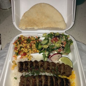 Corner Kebab - Beef Lule Kebab Plate - Mediterranean Near Me - San Fernando, California Corner Kebab - Beef Lule Kebab Plate - Mediterranean Near Me - San Fernando, California