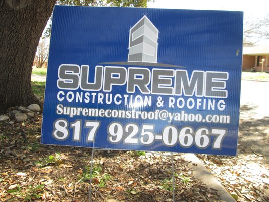Supreme Construction & Roofing Logo