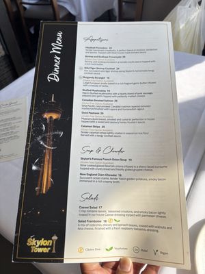 Menu photo 1 Revolving Dining Room Niagara Falls, ON
