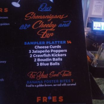 Shenanigans - Menu - American Near Me - Metairie, Louisiana Shenanigans - Menu - American Near Me - Metairie, Louisiana