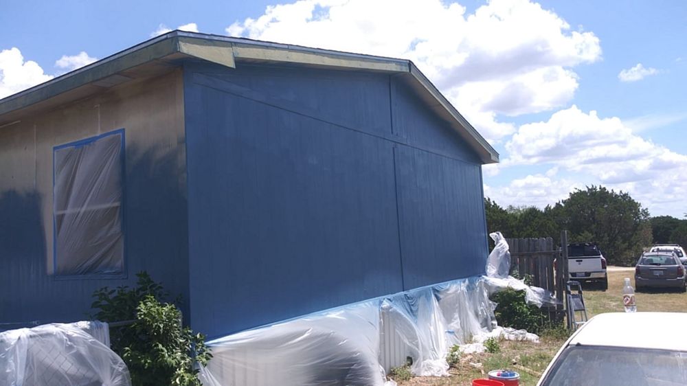 Slide of Blue Light Construction