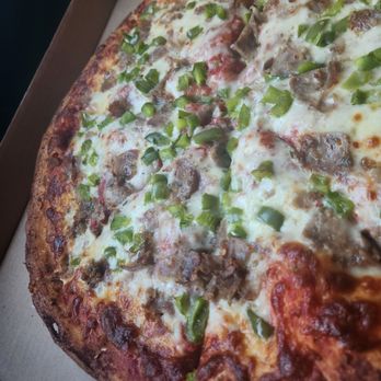 Fountain Restaurant - Another photo shot of the pie - Pizza Near Me - Albany, New York