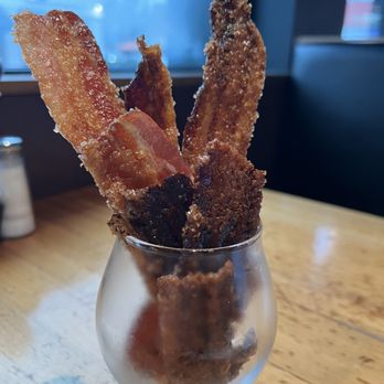 Doc B's Restaurant + Bar - Our Famous Candied Bacon: pretty good but EXTREMELY sweet - Bars Near Me - Coral Gables, Florida Doc B's Restaurant + Bar - Our Famous Candied Bacon: pretty good but EXTREMELY sweet - Bars Near Me - Coral Gables, Florida