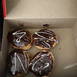 Tim Hortons - This is how our donuts looked. Not very appetizing. Even the kids were Leary.