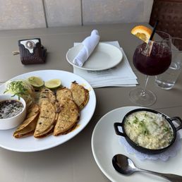 quesabirrias , creamy cilantro lime rice and sangria quesabirrias , creamy cilantro lime rice and sangria