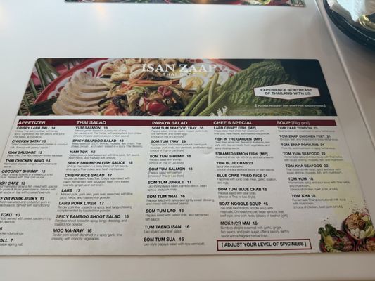 Menu photo 1 Isan Zaap Thai Cafe Orlando, FL Menu photo 1 Isan Zaap Thai Cafe Orlando, FL
