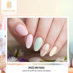 Awesome Nails & Wax - Your nails are the perfect canvas for creativity and self-expression  Book your appointment today and show off your style!