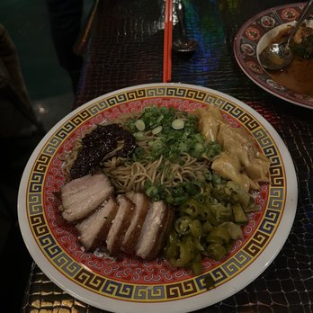 Oma's Hideaway - Small portions. More sides and sauce than the soggy noodles. ($26) - Asian Fusion Near Me - Portland, Oregon