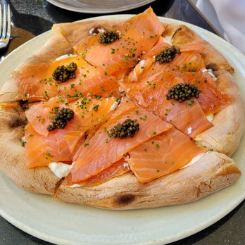 Spago - Salmon pizza with caviar ($75) - New American Near Me - Las Vegas, Nevada