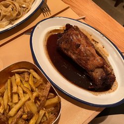 Makkila - Glazed Iberian Pork Shank and Fries