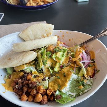 Block 15 Brewing - Chickpea Shawarma Salad - New American Near Me - Corvallis, Oregon Block 15 Brewing - Chickpea Shawarma Salad - New American Near Me - Corvallis, Oregon