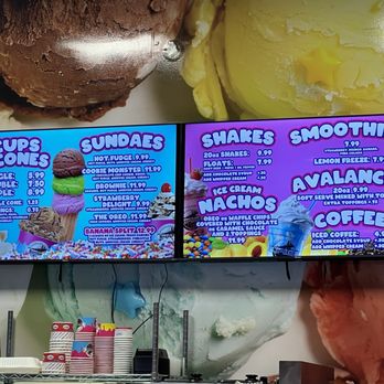 North End Pizza - Ice cream menu - Pizza Near Me - Virginia Beach, Virginia