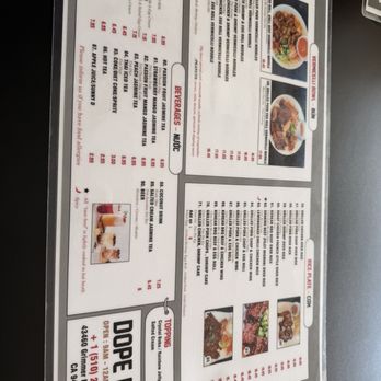 Dope Pho - Menu - Vietnamese Near Me - Fremont, California
