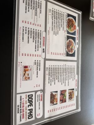 Menu photo 3 Dope Pho Fremont, CA